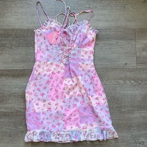 Pastel Floral Mini Dress